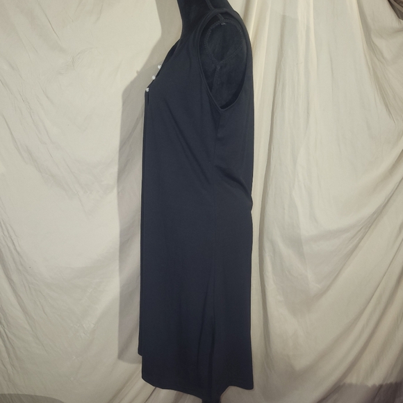 NWT Noracora black v-neck tank dress - Picture 2 of 7